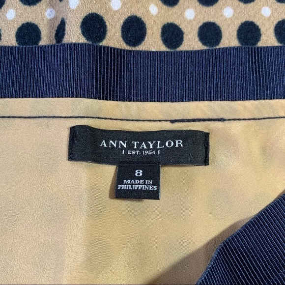 Ann Taylor Tan and Navy Skirt size 8 - Picture 3 of 7